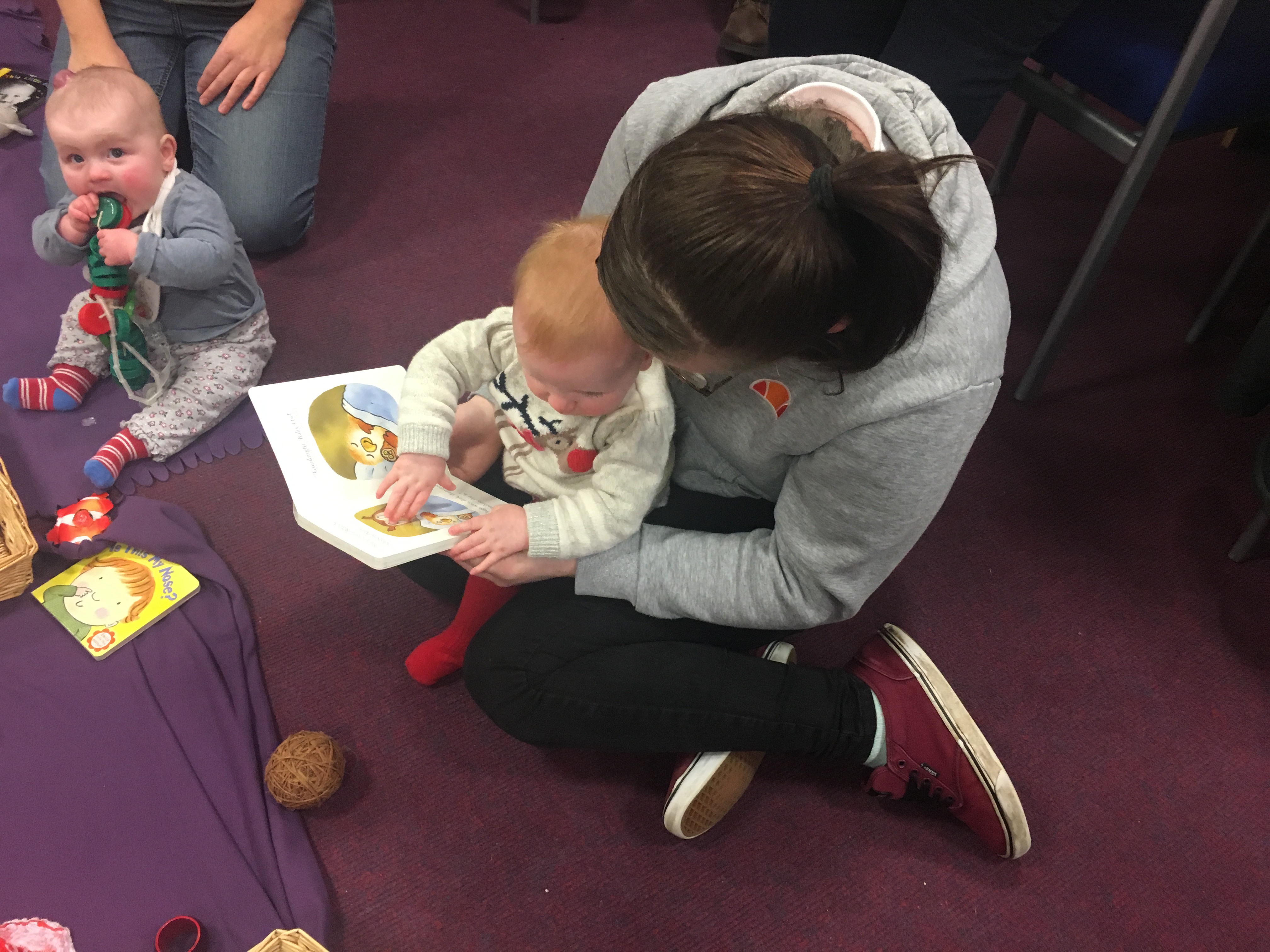 pupil and child read