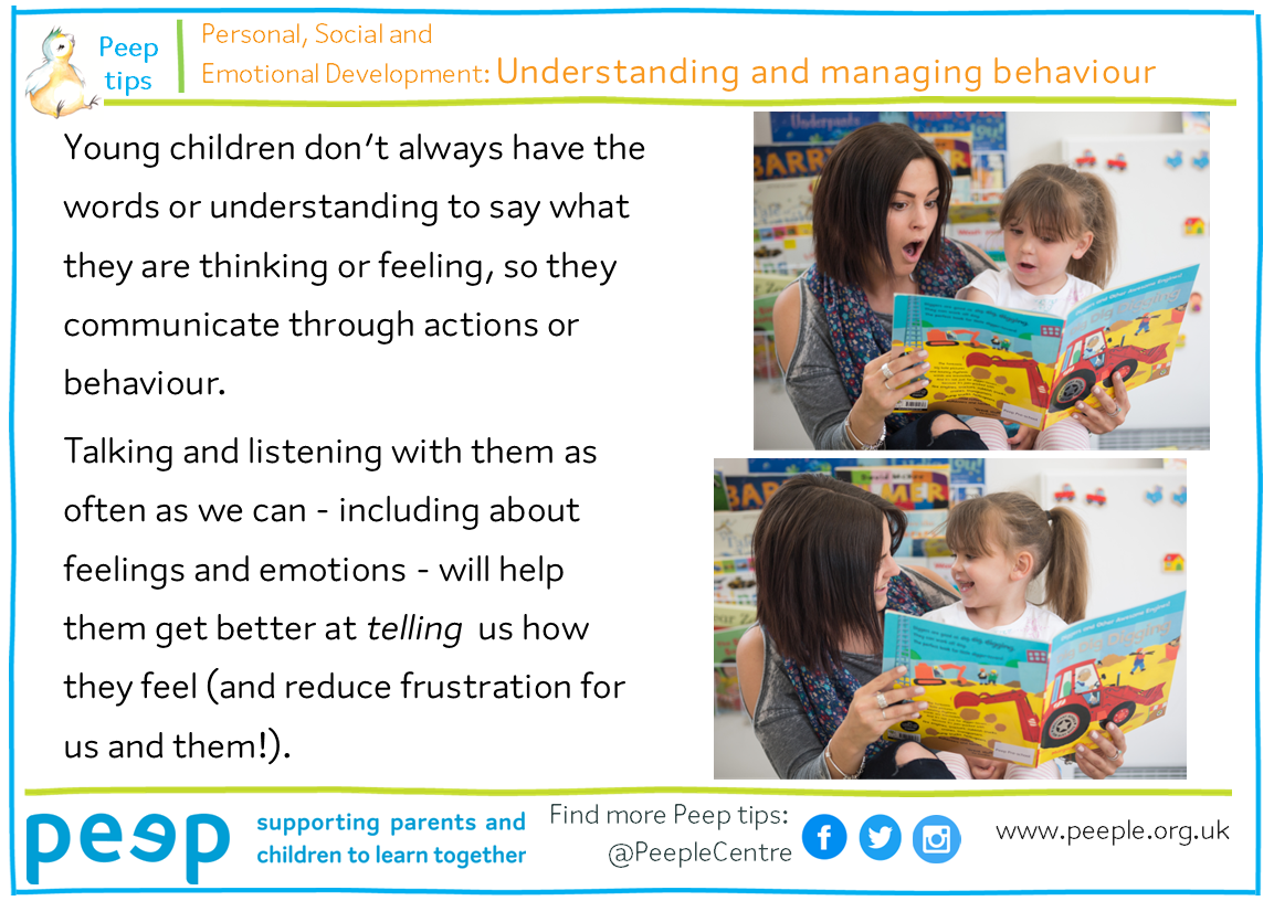 Tips PSED - behaviour (communicating thru behaviour)