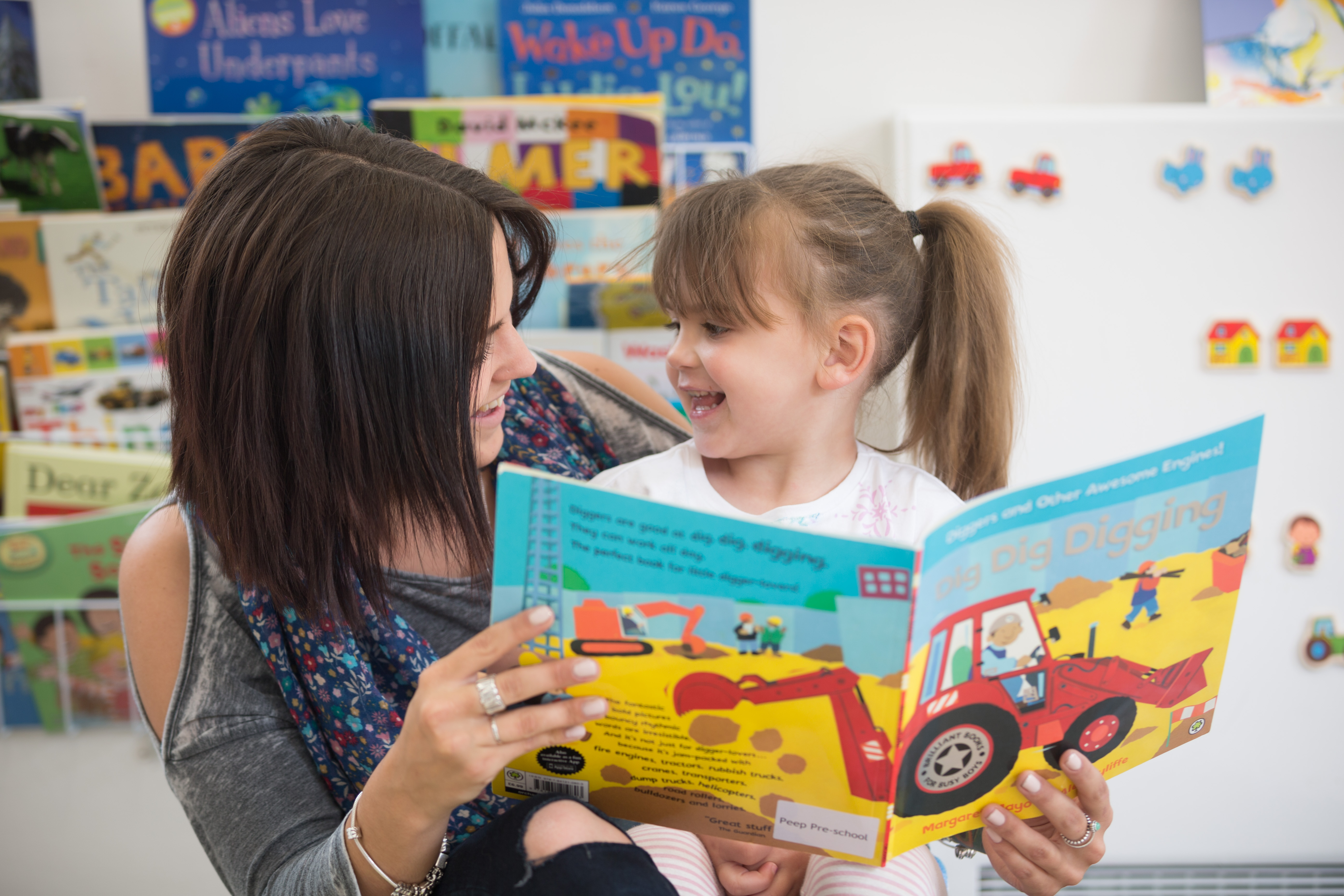 Parent and child share book Parent and child share book