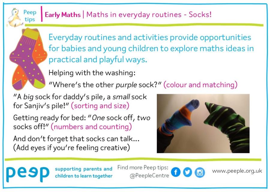 Tip EM - Maths in everyday routines - Socks!