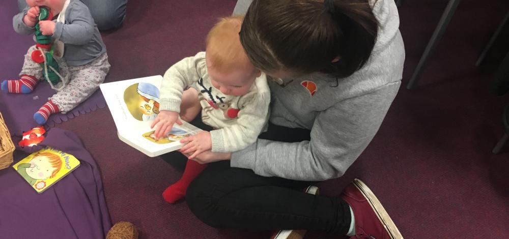 pupil and child read